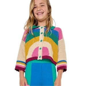 Finding Foxtale Rainbow Knit Cardigan Sweater